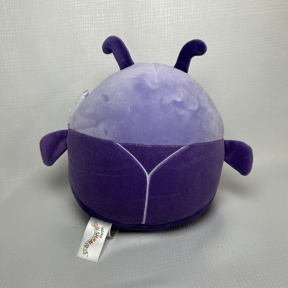Squishmallows Axel Beetle Plush Purple Bug Stuffed Animal Toy 7.5” - Picture 3 of 4